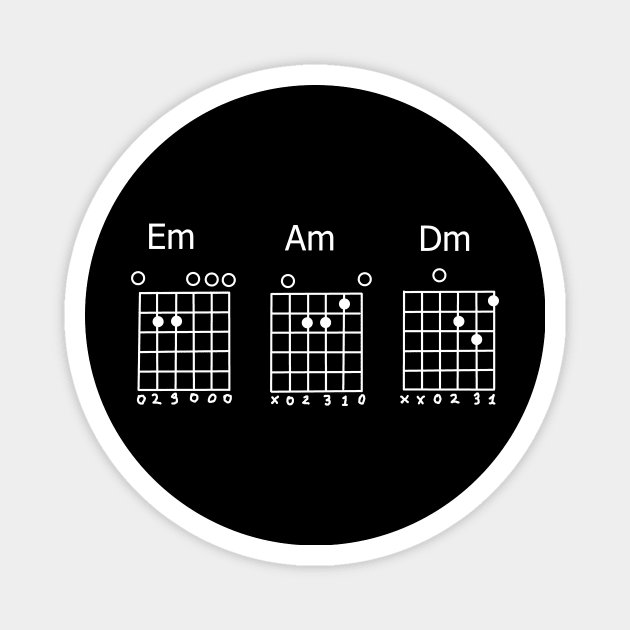 Em Am Dm guitar chord Magnet by Stonerin